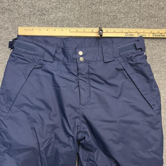 Columbia Omni-Tech Snow Pants Mens Medium Blue Waterproof Insulated Ski Outdoor - Picture 9 of 14